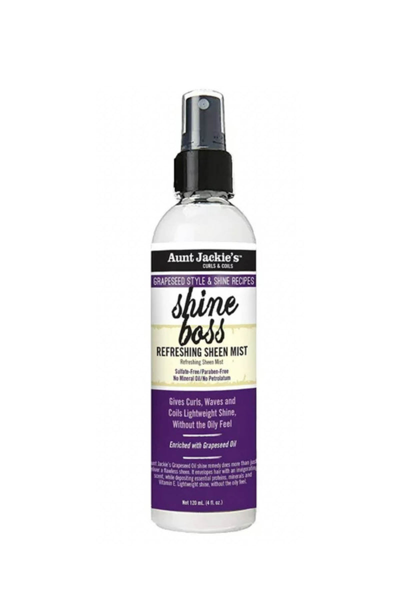 Aunt Jackie's Grapeseed Collection Shine Boss Refreshing Sheen Mist 4 oz