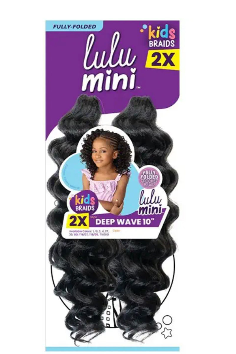 Sensationnel Lulu Mini Kids 2X Crochet Braid - DEEP WAVE 10