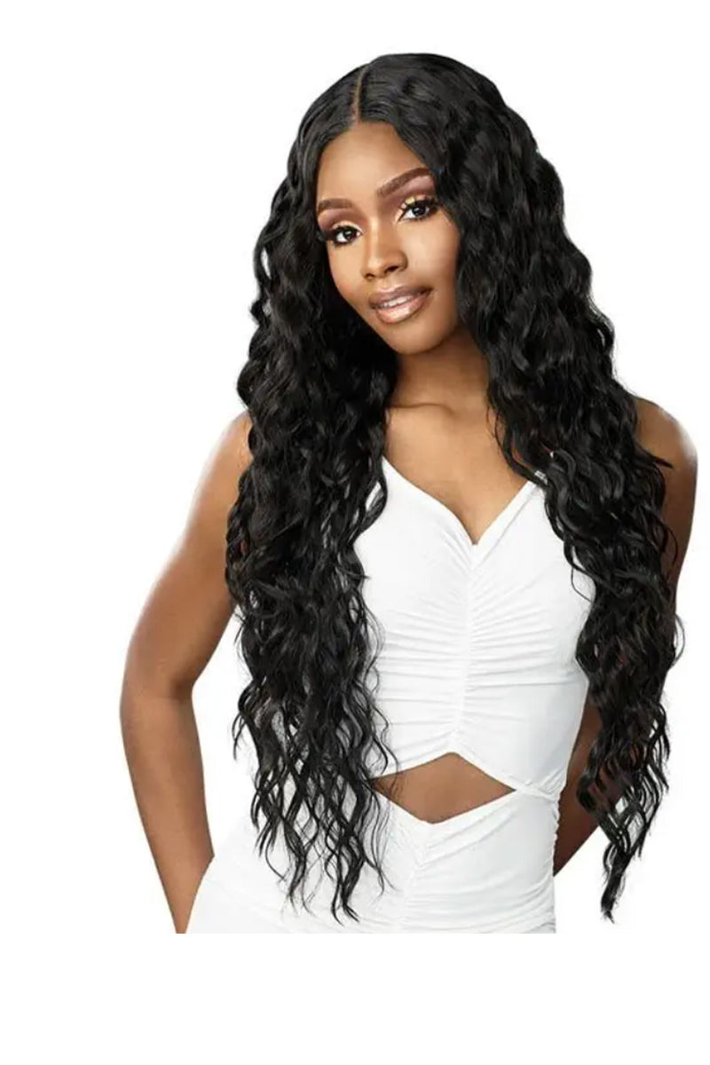 Sensationnel Butta Human Hair Blend Lace Front Wig - LOOSE CURLY 32"