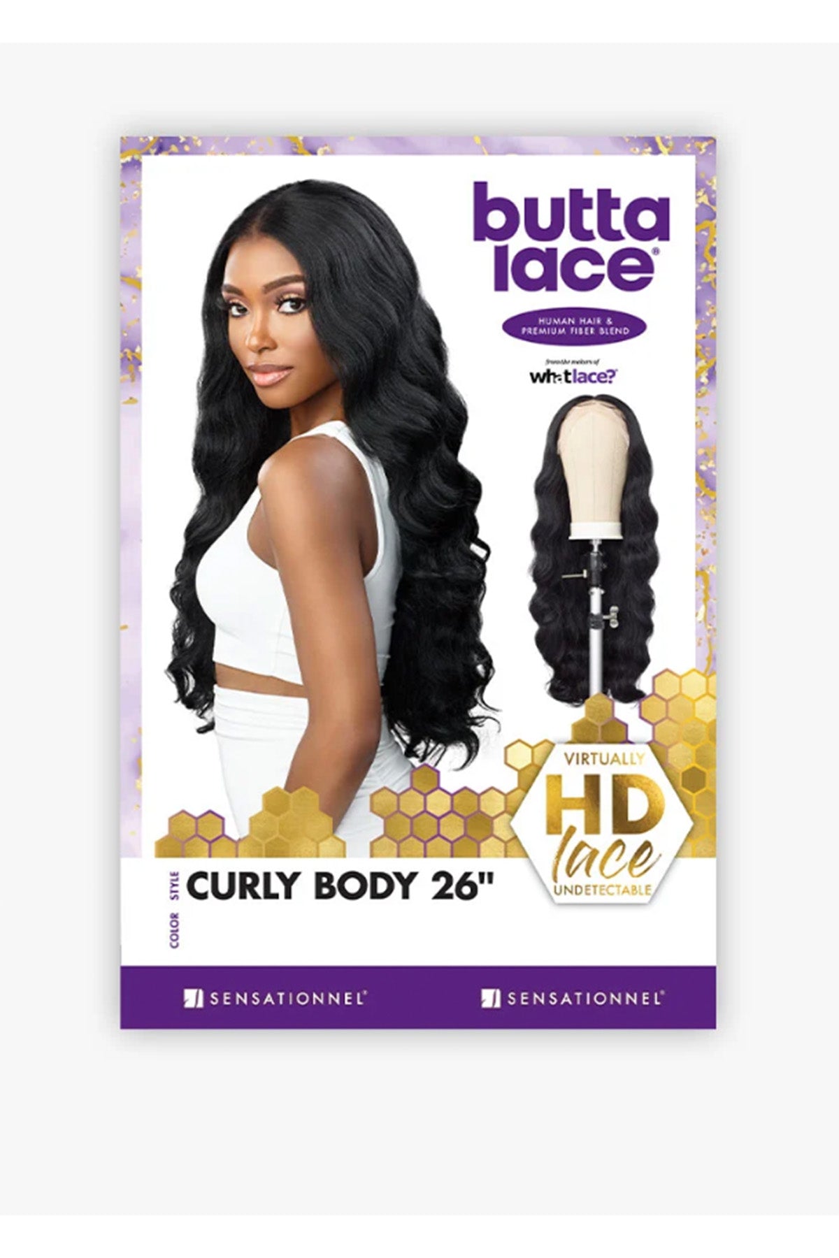 Sensationnel Human Hair Blend HD Lace Front Wig Butta Lace