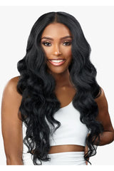 Sensationnel Human Hair Blend HD Lace Front Wig Butta Lace Curly Body 26"