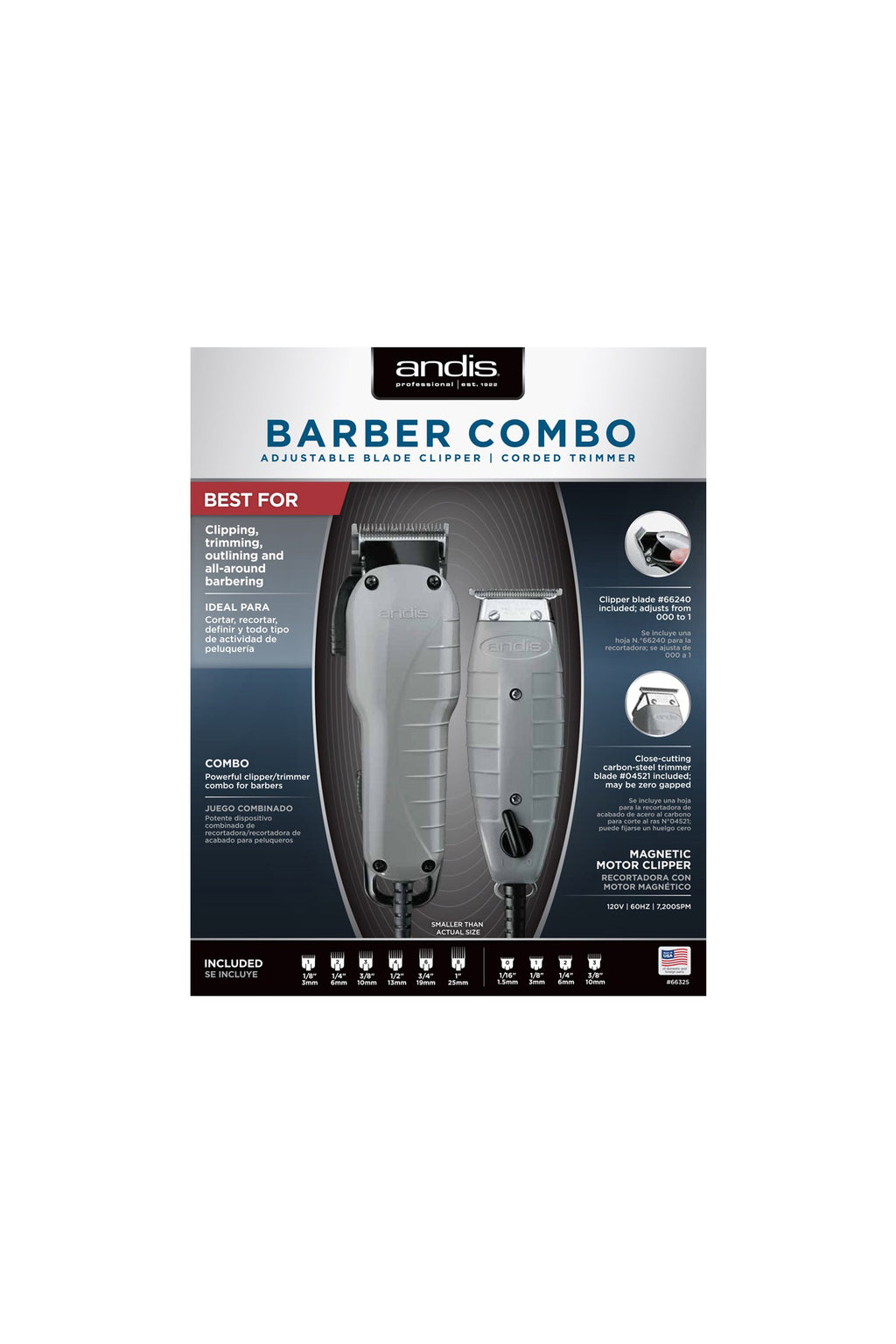 thumbnail image 2 of Andis #12415 Blade Brush – Nylon Bristle – Barber Stylist Clipper & Trimmer Brush 2 of 3