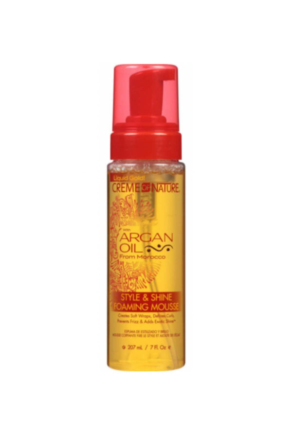 Creme of Nature | Argan Oil Style Shine Foaming Mousse | | essence beauty