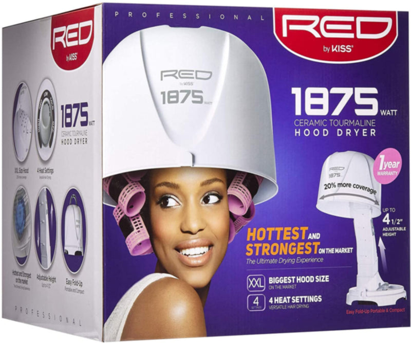 Red by Kiss | Red by Kiss 1875 Watt Ceramic Tourmaline Professional Hood Dryer BOD04 | Electrical | essence beauty