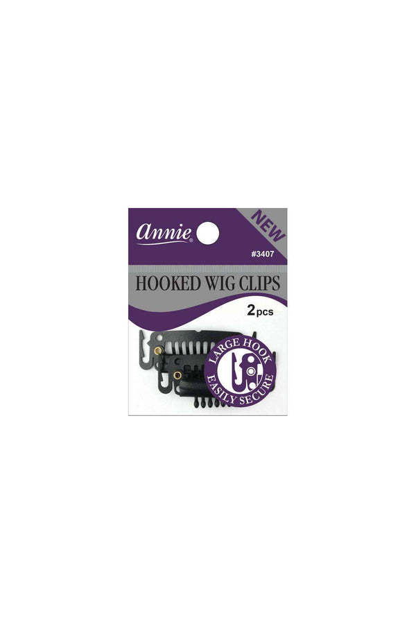 Annie Wig Clips Short Hooked 2ct